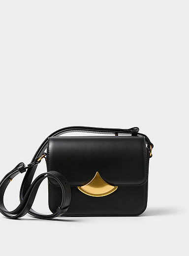 Le sac bandouli&egrave;re cuir lisse Diviluz