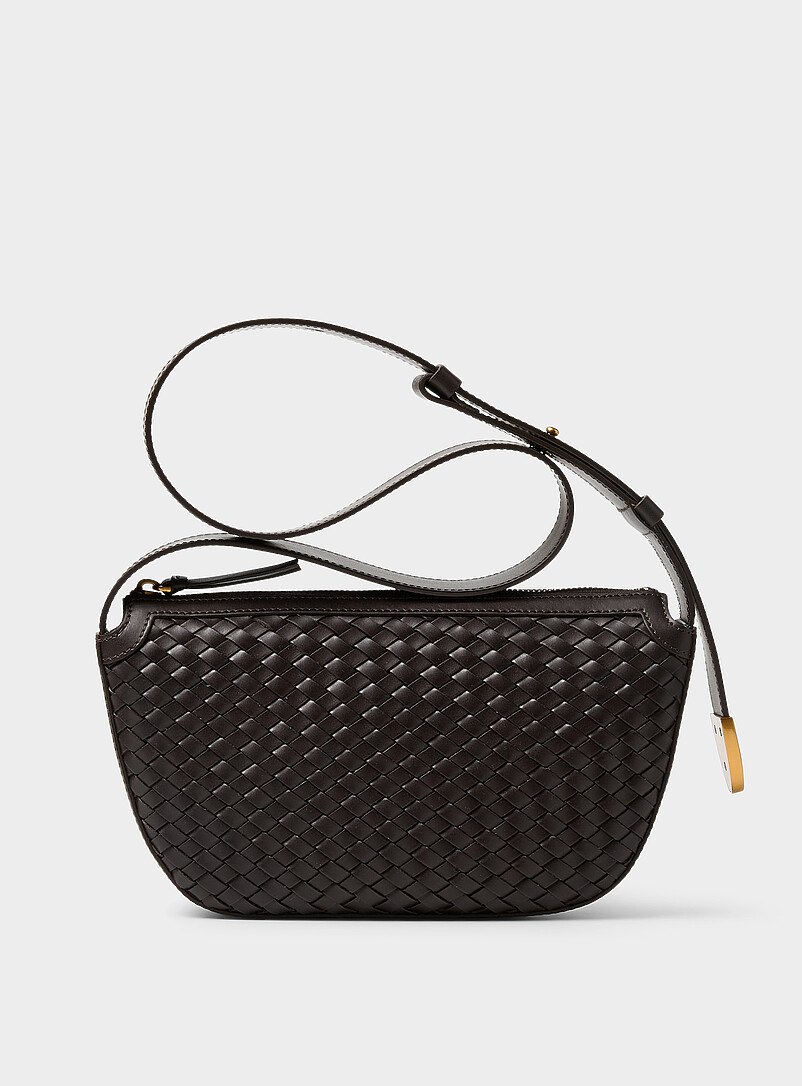 Amo Braided Leather Shoulder Bag