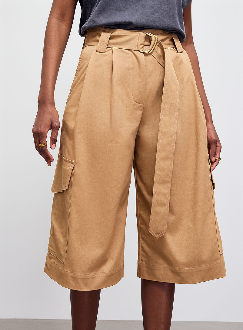 Marco belted Bermuda short Fit: Wide leg, high rise product image 2