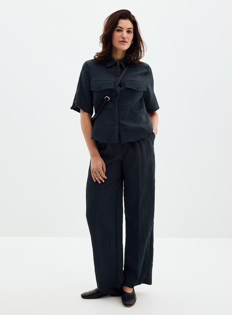 Simonin textured stripe pocket shirt product image 2