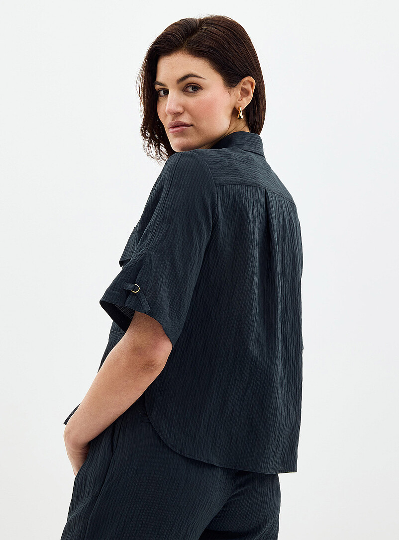 Simonin textured stripe pocket shirt product image 3