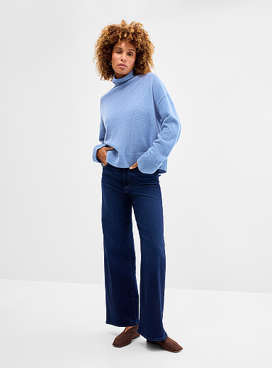 Paige Navy/Midnight Blue Anessa indigo retro jean for women