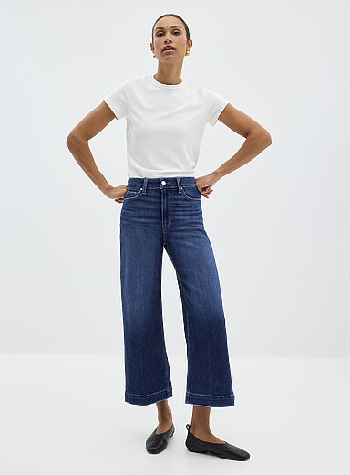 Le jean cheville Anessa <b>Coupe : jambe large, taille haute</b>