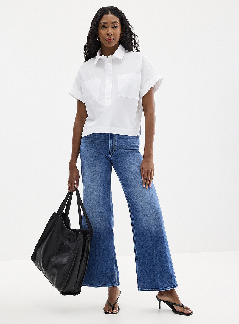 Anessa medium-indigo jean Fit: Wide leg, high rise product image (primary)