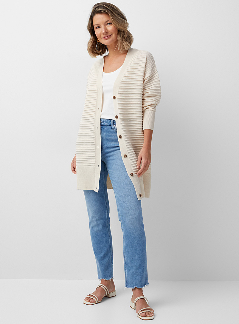 Frayed hem Cindy straight jean | Paige 
