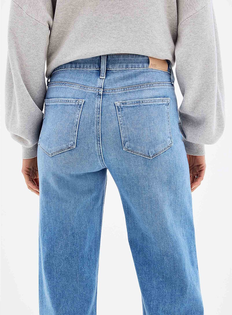 Leenah pale-indigo jean Fit: slim, flared leg, high rise product image 3