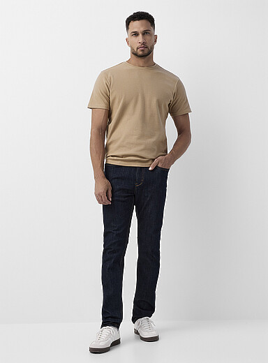 Le jean indigo performant COOLMAX* <b>Coupe &eacute;troite</b>