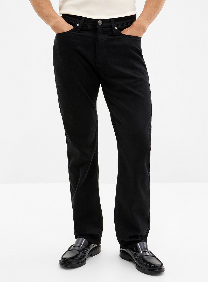 DUER: Le pantalon 5 poches No Sweat <b>Coupe droite</b> Bleu marine - Bleu nuit pour homme