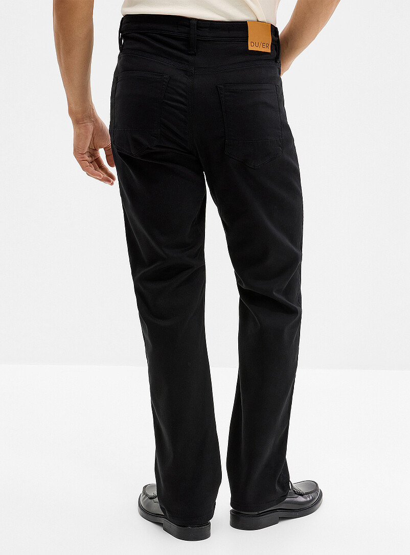 DUER: Le pantalon 5 poches No Sweat <b>Coupe droite</b> Bleu marine - Bleu nuit pour homme