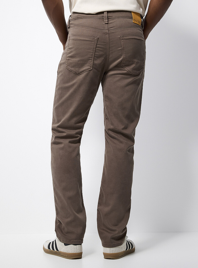 DUER: Le pantalon 5 poches No Sweat <b>Coupe droite</b> Bleu marine - Bleu nuit pour homme