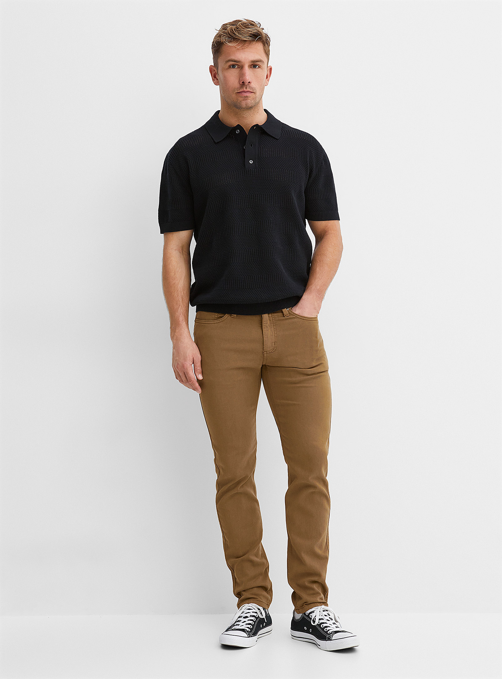 Duer No Sweat 5-pocket Pant Slim Fit In Honey