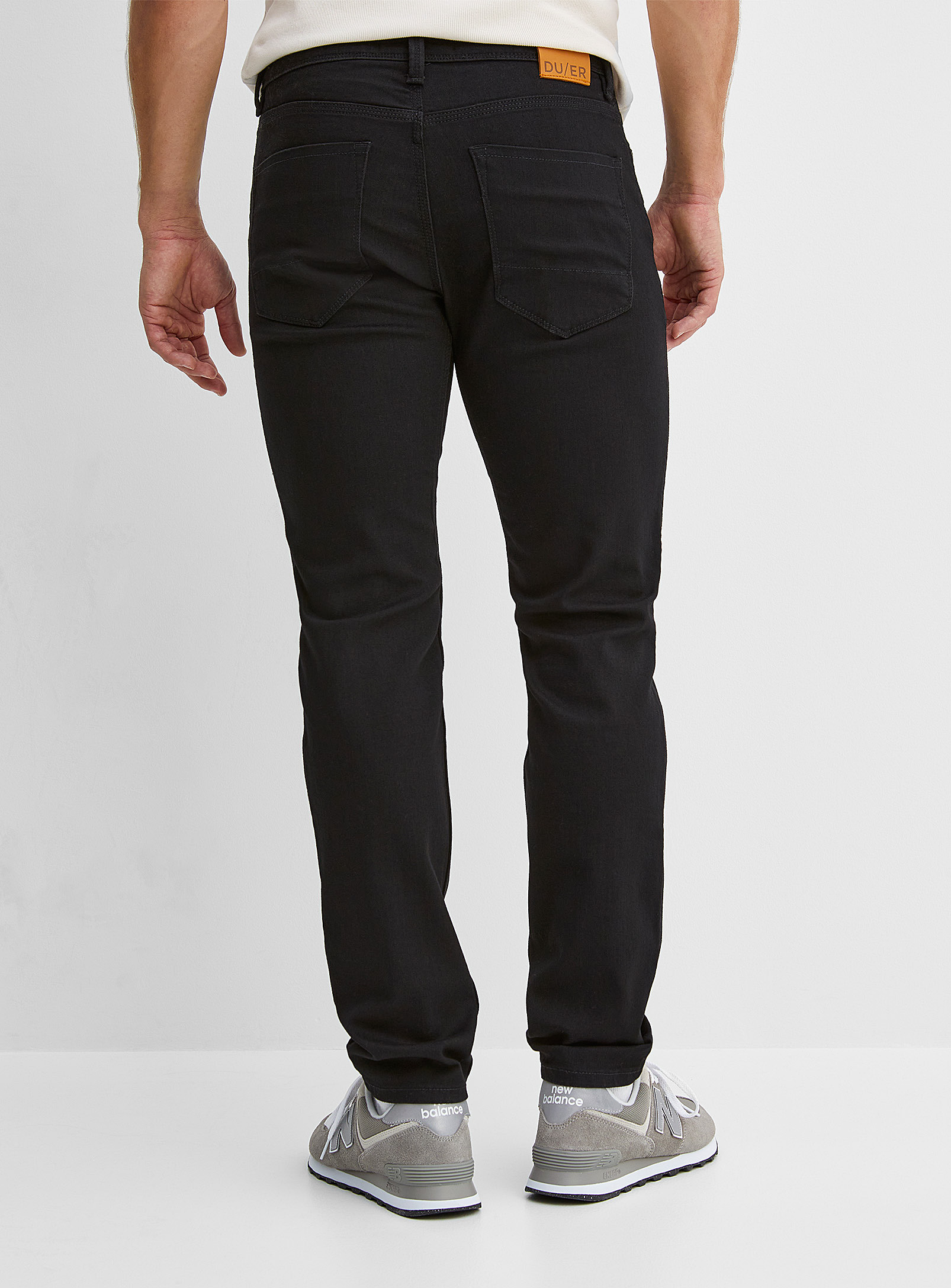 DUER - Le jean extensible noir Performance Coupe étroite