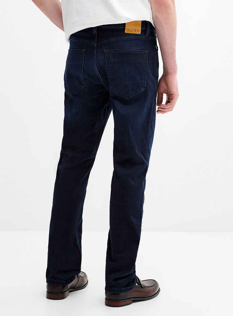 Performance deep-indigo jean Straight, slim fit product image 3