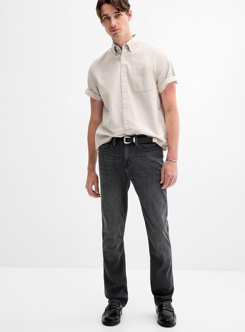 Faded-black Performance jean Straight, slim fit product image (primary)