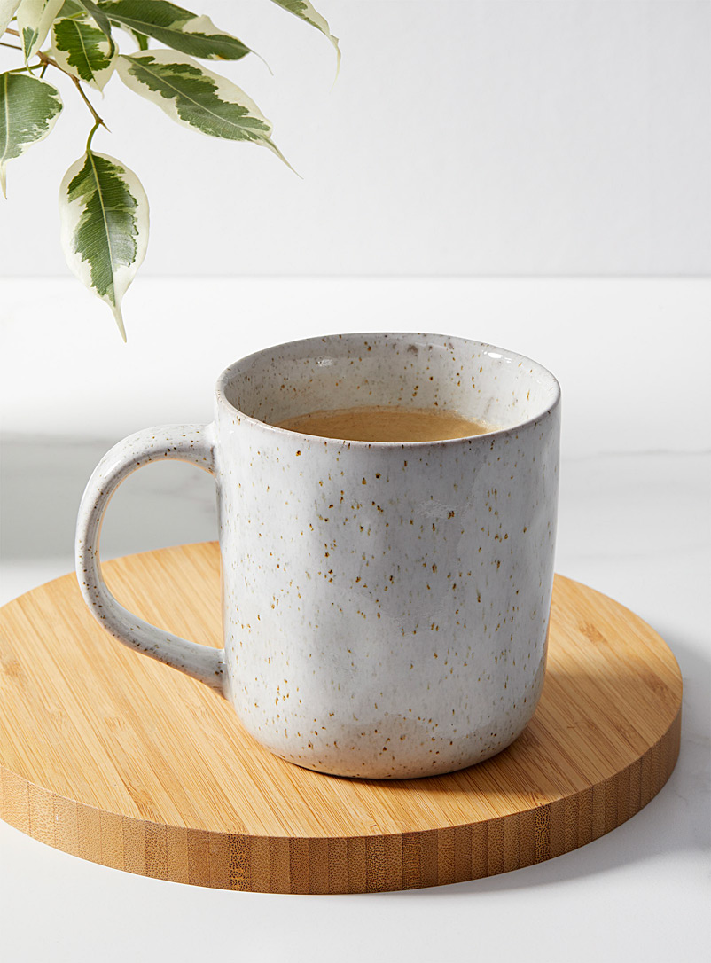 Ladelle Patterned Grey Artisanal touch porcelain mug