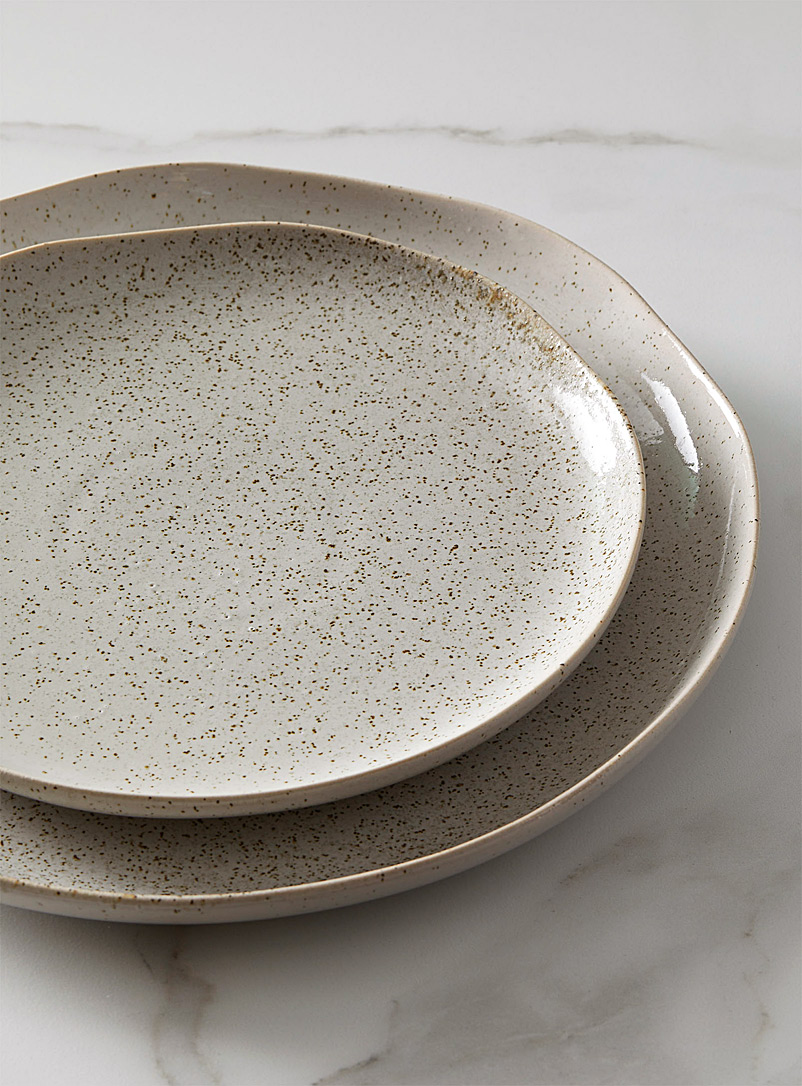 Ladelle Patterned Grey Artisanal touch small porcelain plate