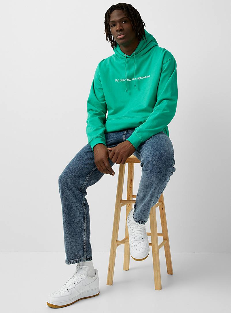 F.A.M.T. Green F.A.M.T. lettering hoodie for men