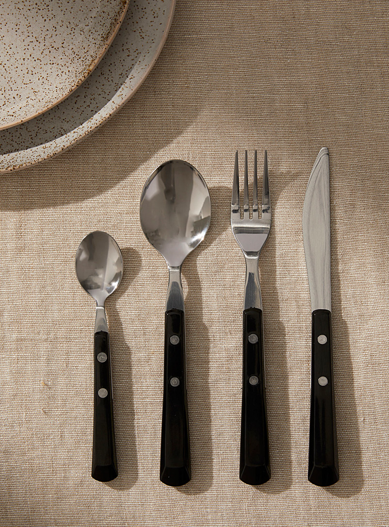 Simons Maison Black Modern utensils Set of 16