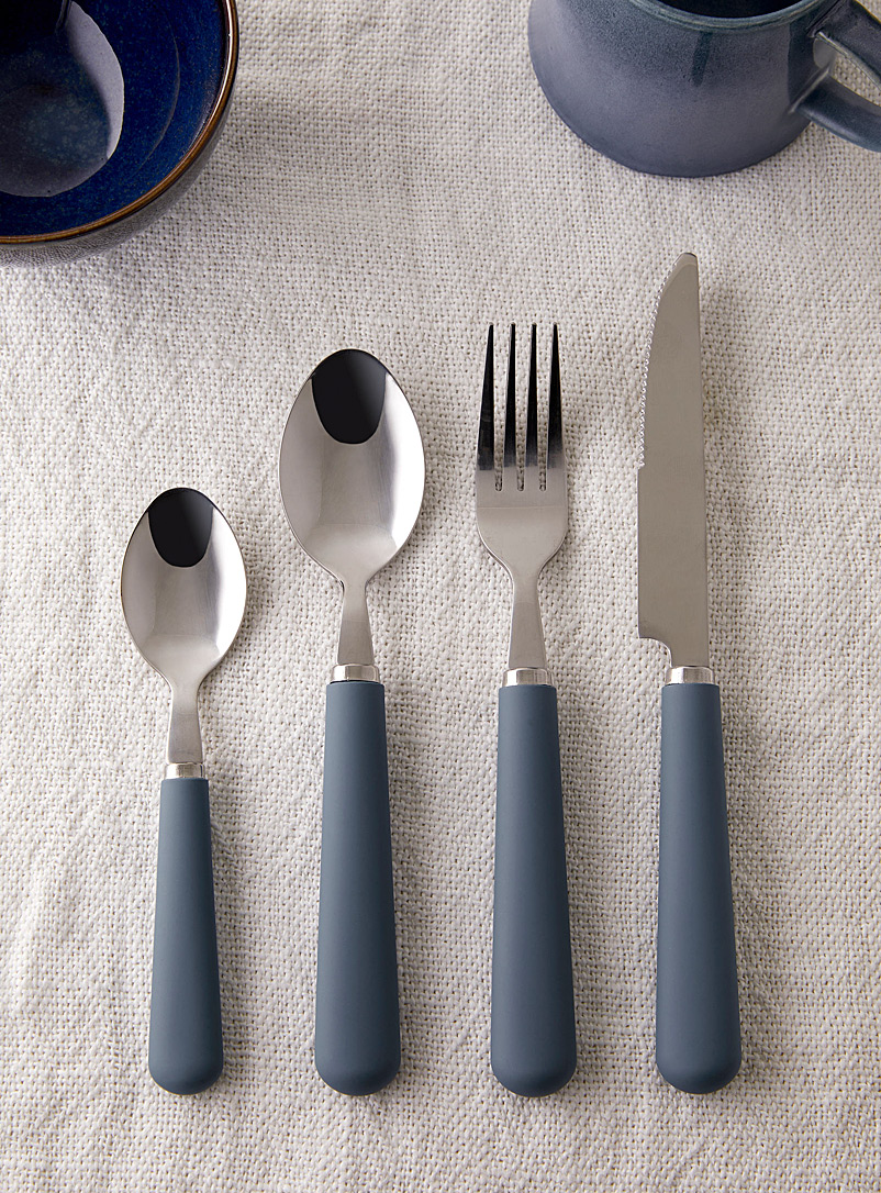 Simons Maison Slate Blue Matte finish utensils 16-piece set