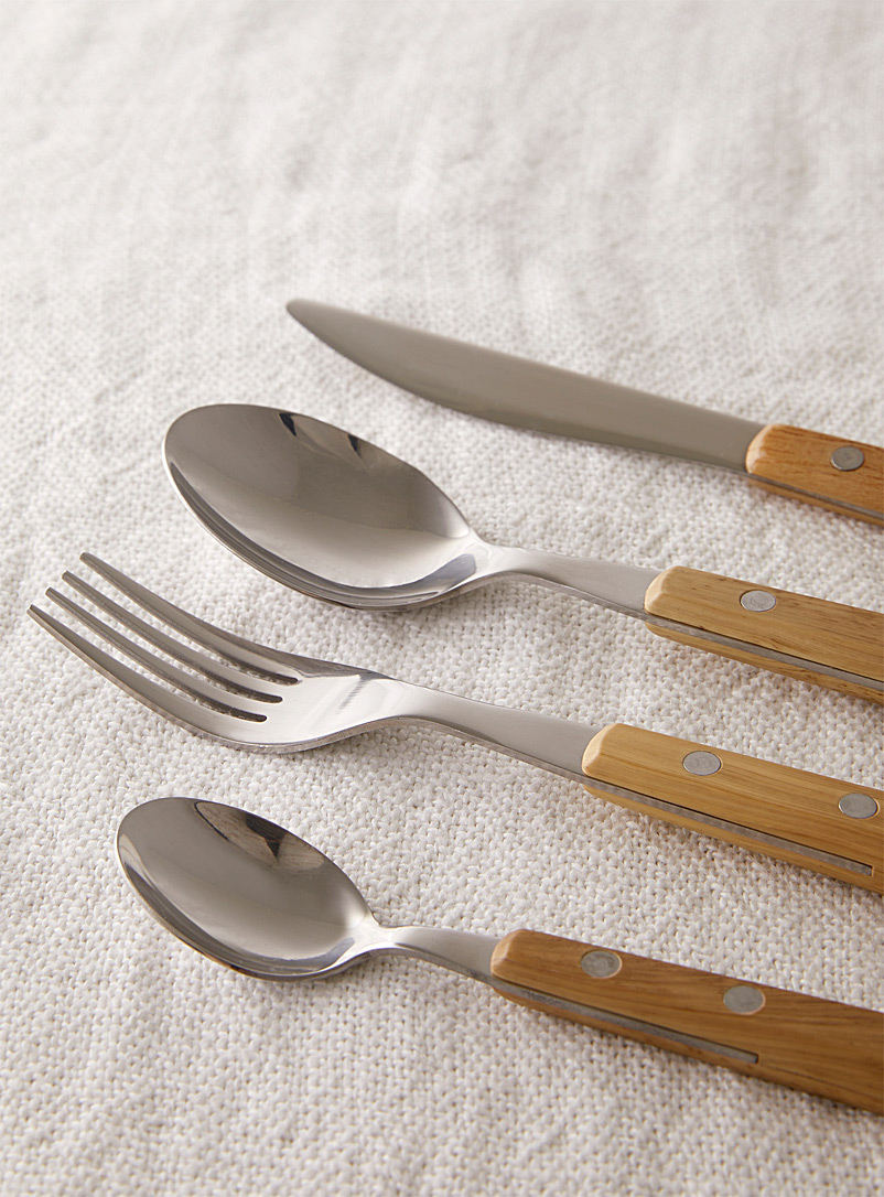 Simons Maison Assorted Faux-wood utensils 16-piece set