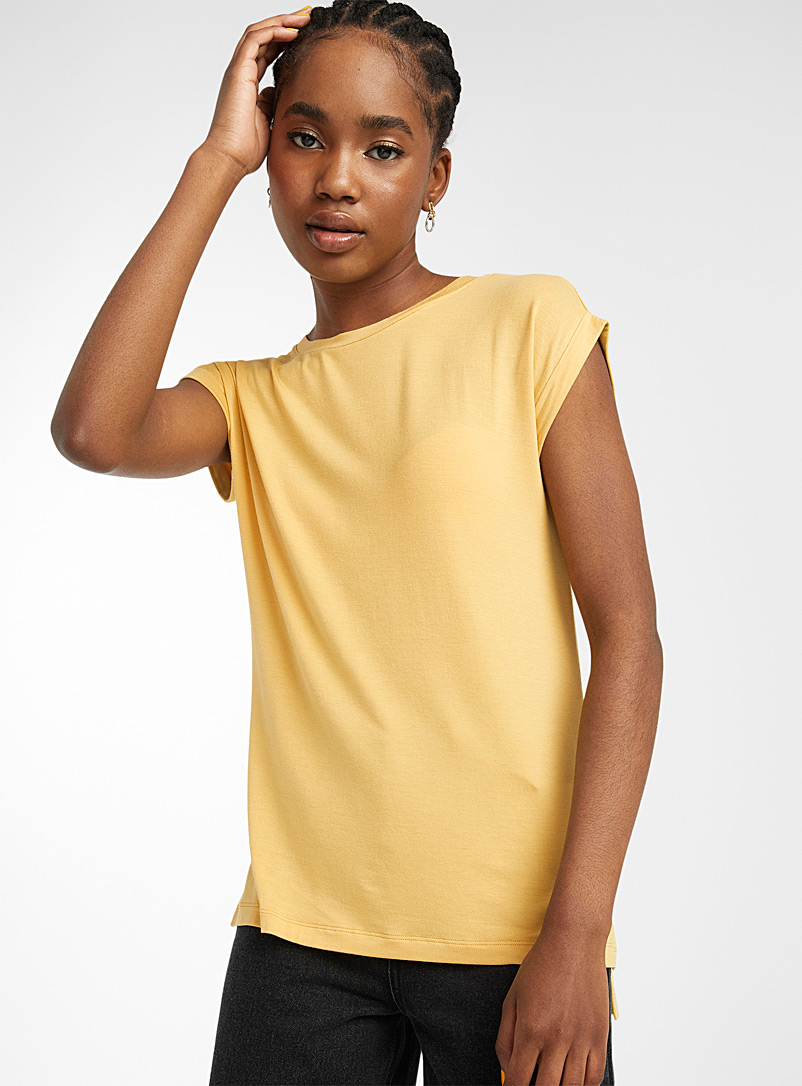 Twik: Le long t-shirt mancherons Noir pour femme