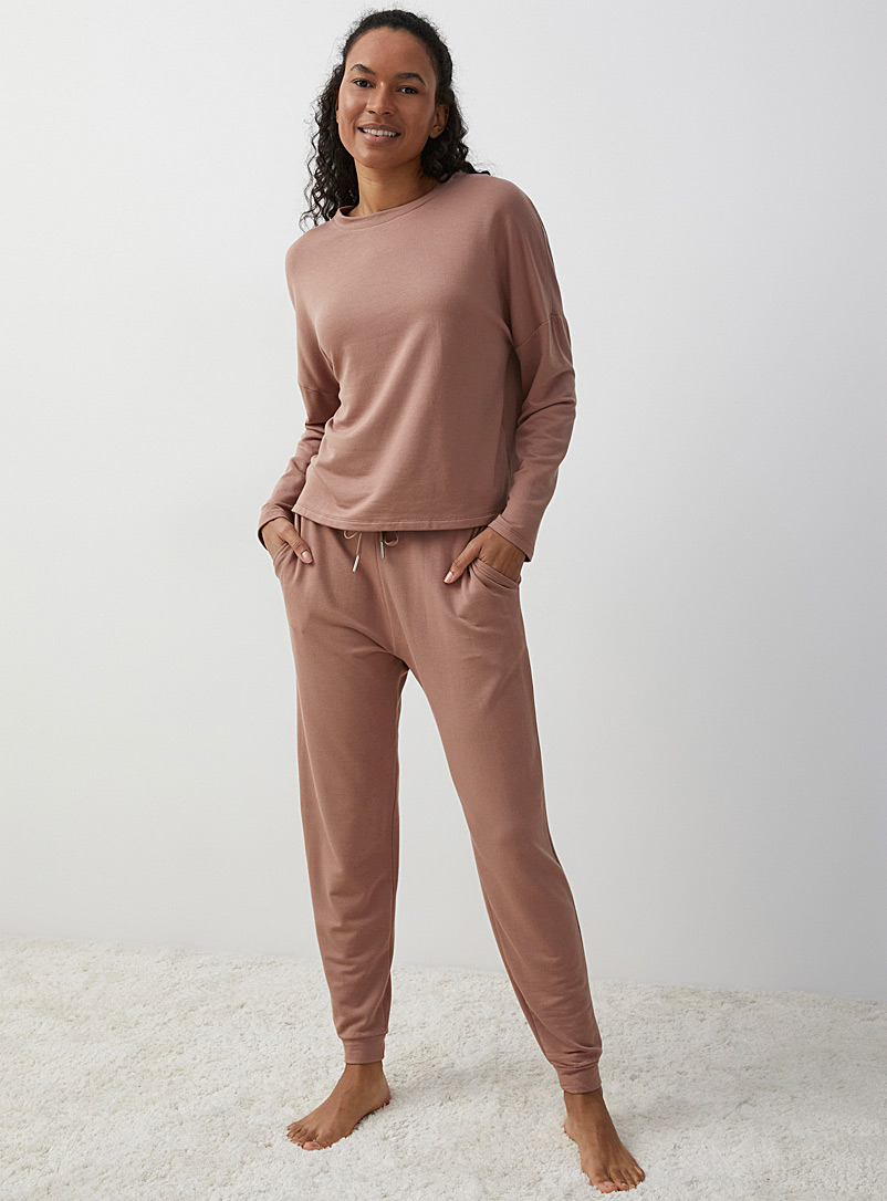 Miiyu Pink Supremely soft modal joggers for women