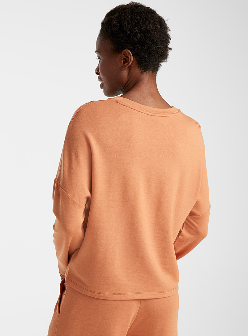 Miiyu Pink Ultra soft modal lounge sweater for women