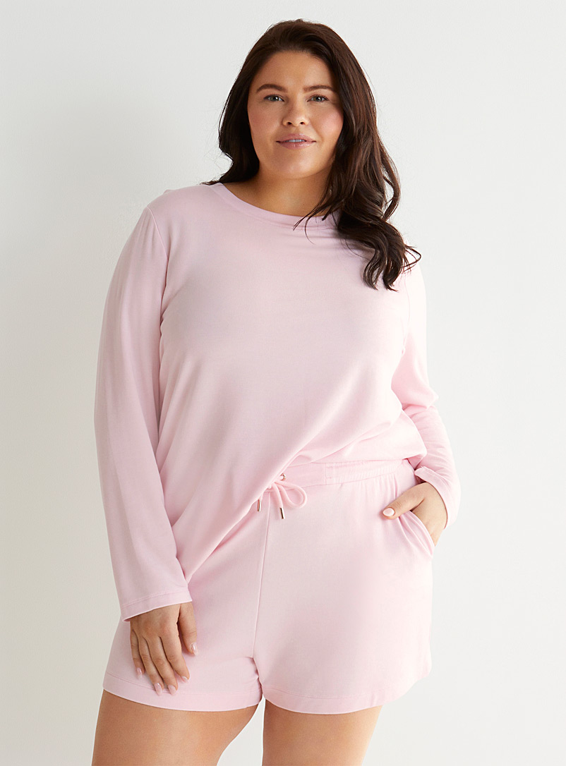 Miiyu Pink Ultra-soft modal short Plus size for women