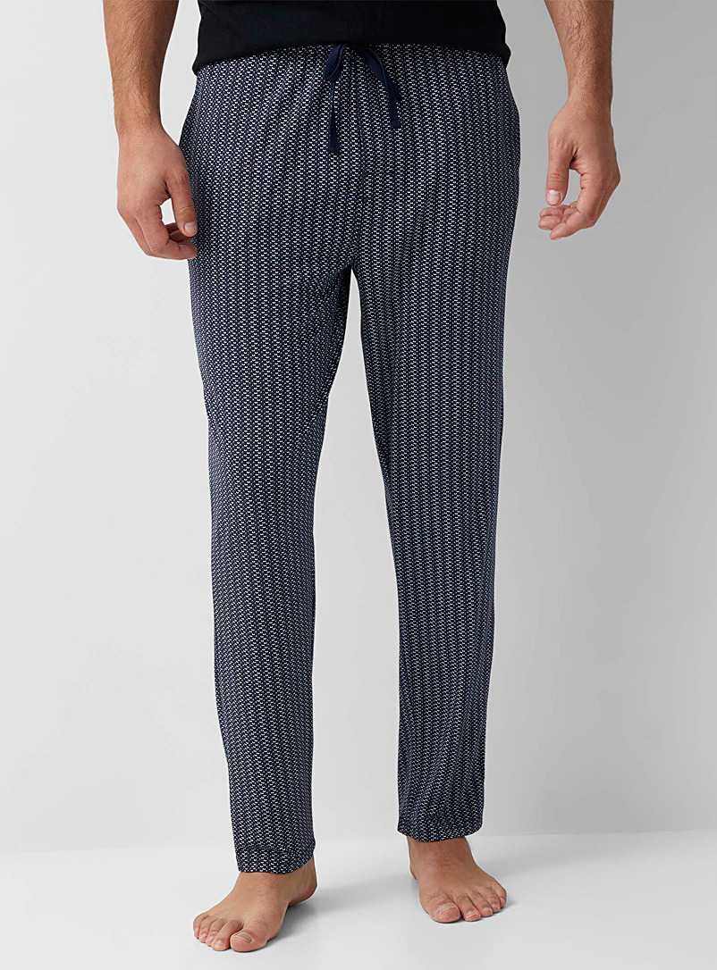 Dotted modal lounge pant, Le 31, Shop Men's Pyjamas & Leisurewear Online