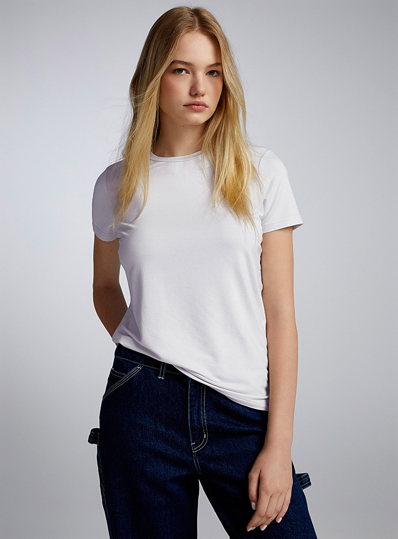 Twik Lilacs French terry tee for women