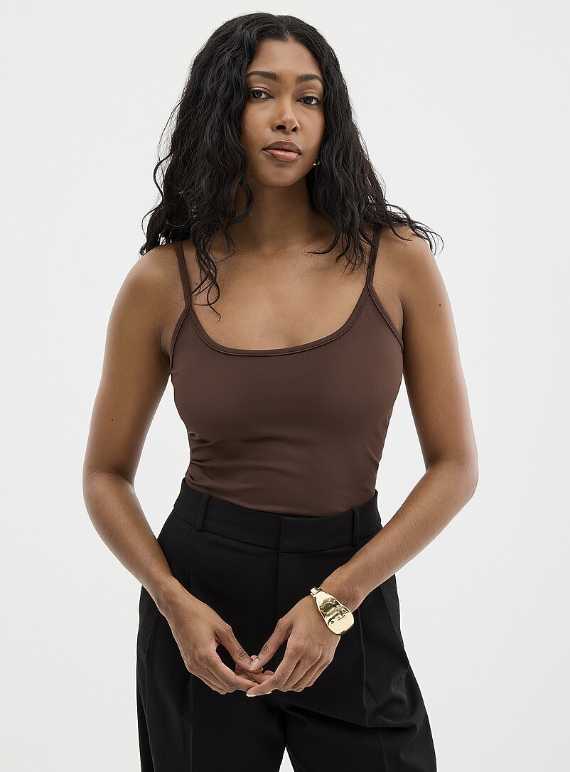 ヨガ・ピラティス WE'RTHY 2nd SKIN CAMISOLE Second-skin thin straps cami | Contemporaine | | Simons