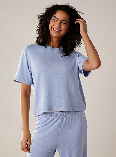Organic cotton essential lounge T-shirt, Miiyu, Women's Pyjamas and  Loungewear Online