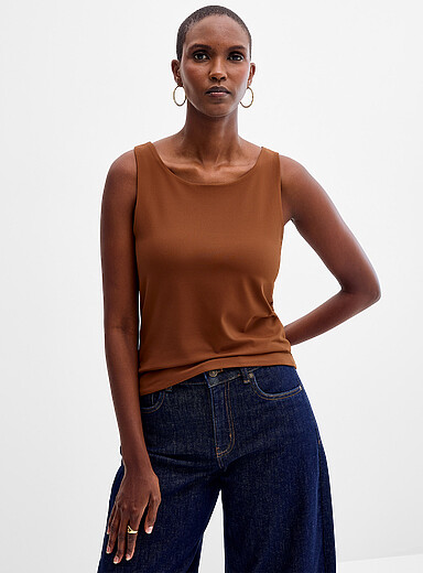 La camisole bretelles larges seconde peau