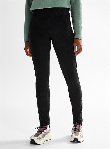 I.FIV5: Le legging polaire taille haute Longueur : 32 po Noir pour femme