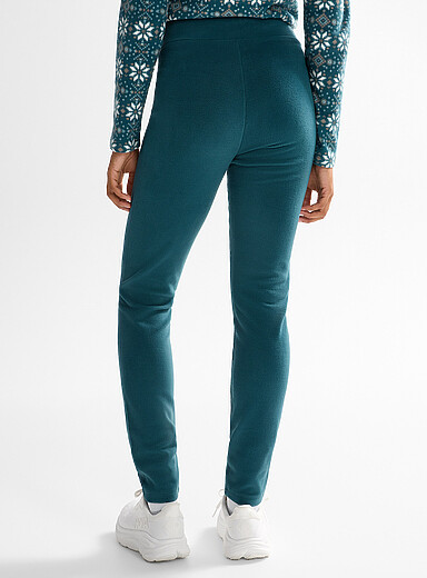 I.FIV5 Slate Blue Polar fleece high-rise legging Length : 32" for women