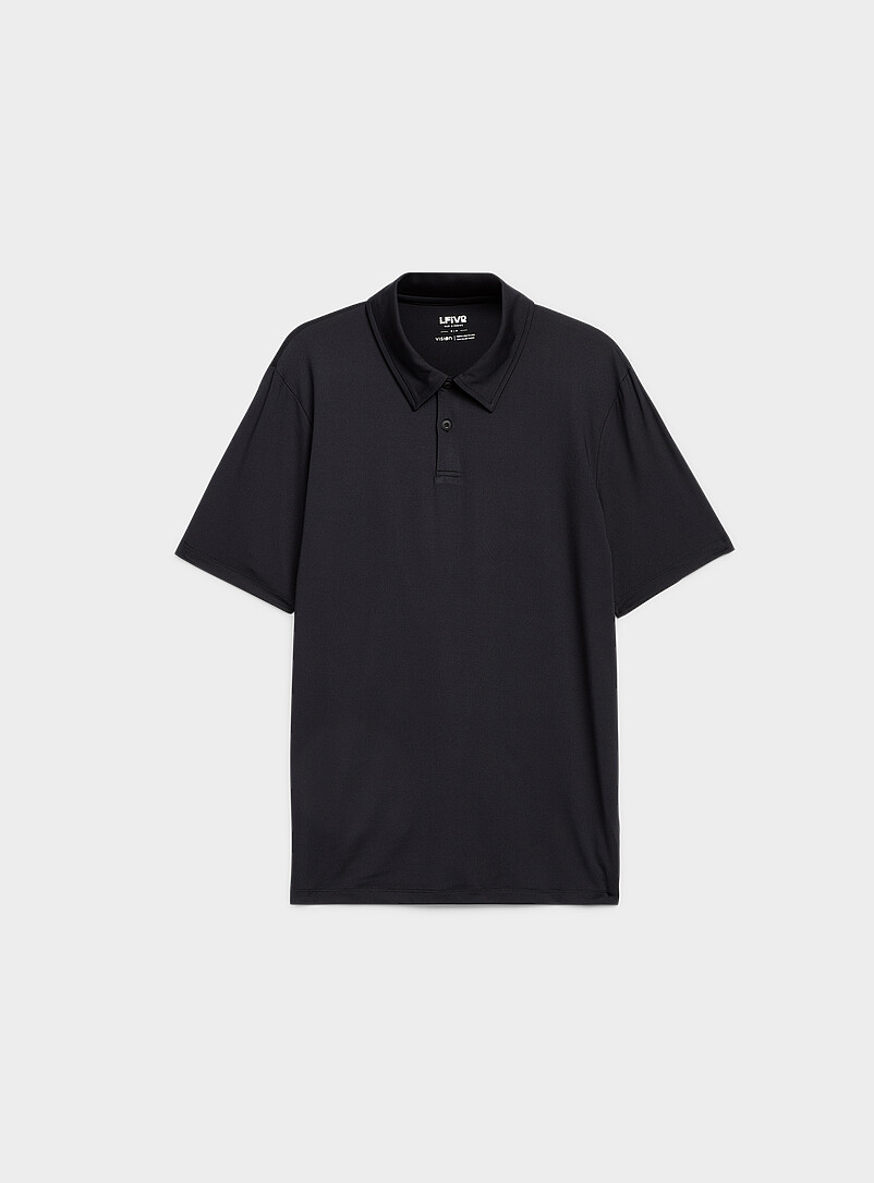I.FIV5: Le polo de golf couleur unie Orange pour homme