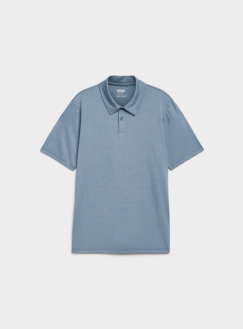 I.FIV5: Le polo de golf couleur unie Orange pour homme