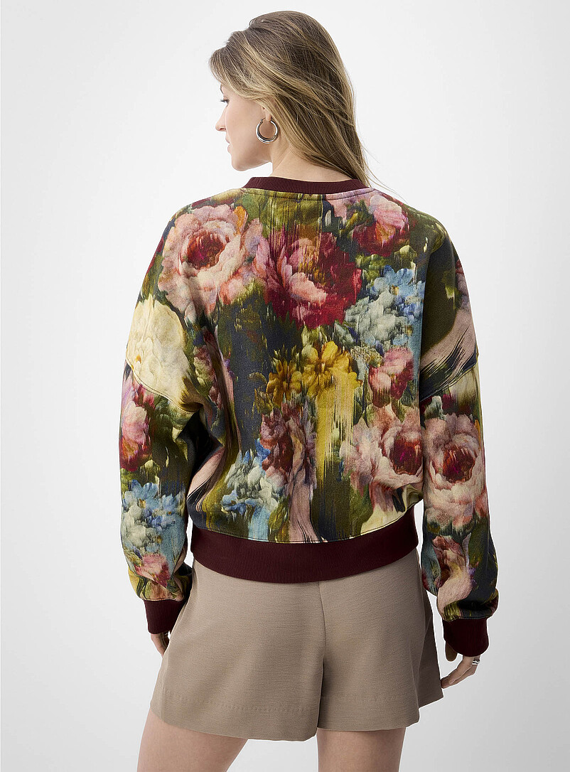 Ic&ocirc;ne Assorted Printed drop-shoulder organic cotton sweatshirt for women