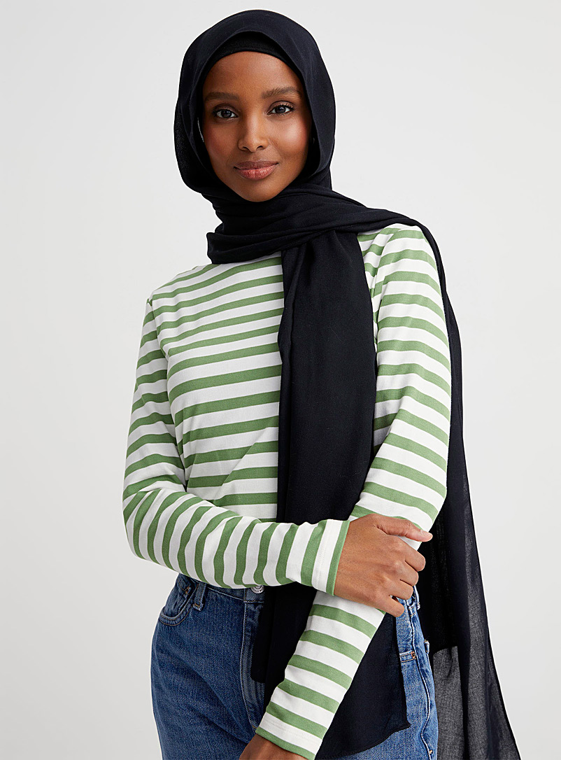 Contemporaine: La marinière tricot jersey Vert pour femme