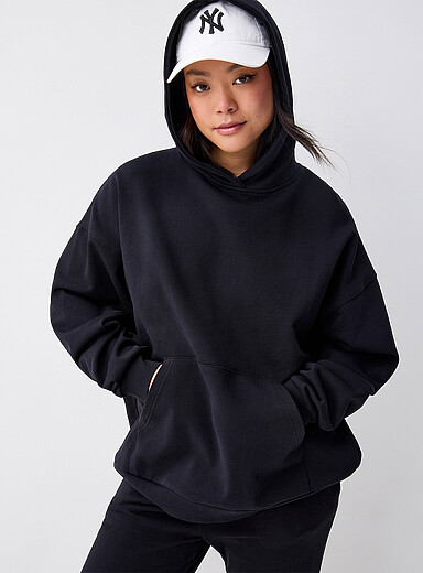Oversized French terry hoodie