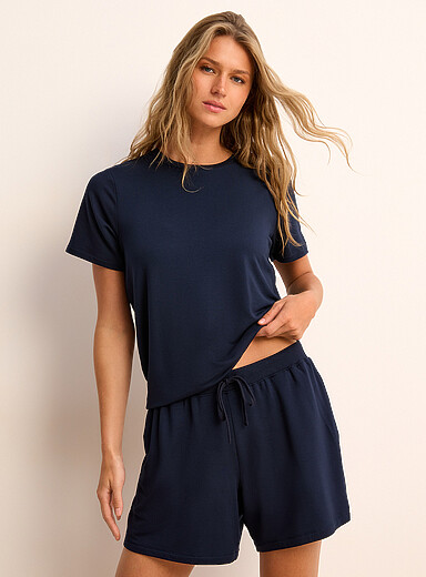 Brushed underside supple lounge short