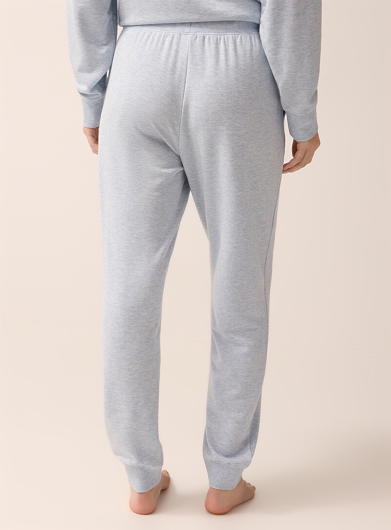 Miiyu Ecru/Linen Brushed underside supple lounge jogger for women