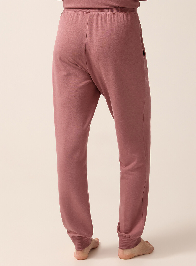 Miiyu Ecru/Linen Brushed underside supple lounge jogger for women