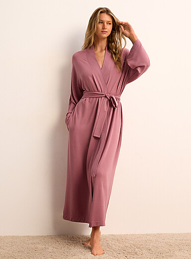 Le long peignoir souple envers bross&eacute;