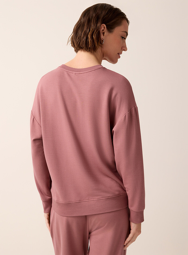 Miiyu: Le sweat souple envers bross&eacute; Bleu p&acirc;le - Bleu ciel pour femme