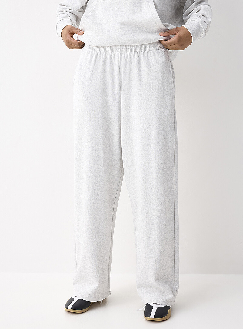 Twik Teal French terry wide-leg pant for women