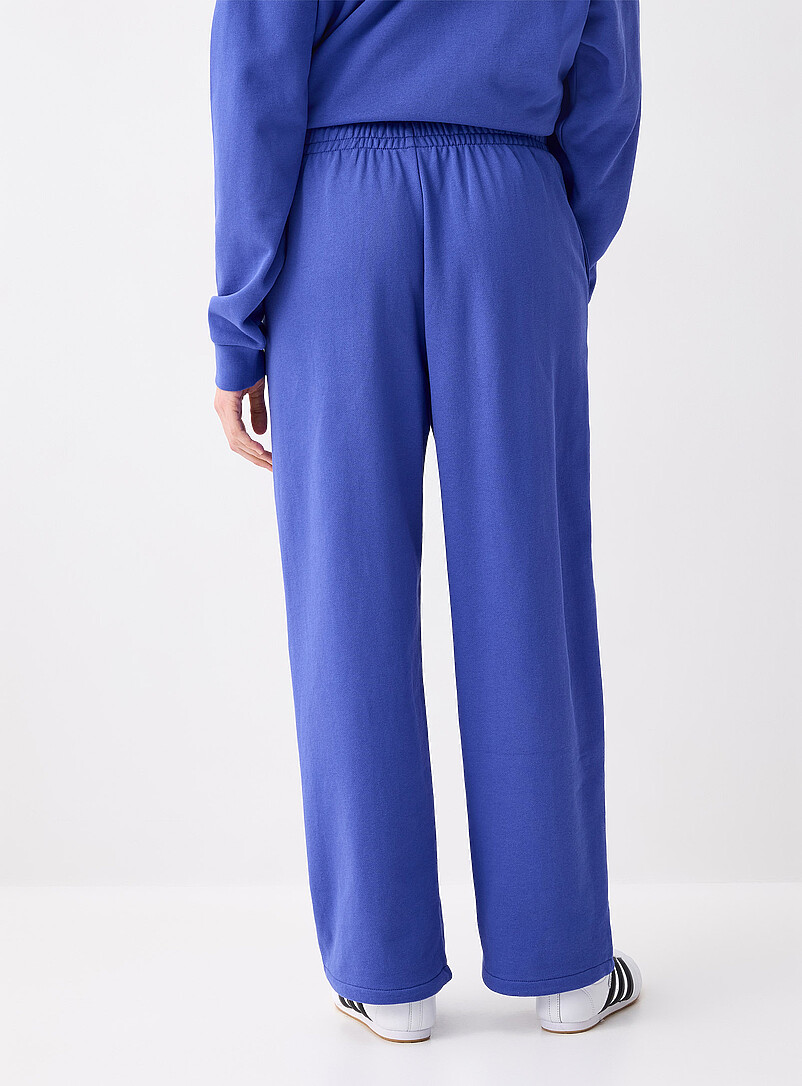 Twik: Le pantalon large molleton envers ratin&eacute; Vert fonc&eacute; - Mousse pour femme