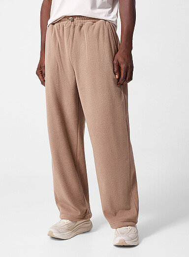 I.FIV5: Le jogger polaire ample <b>Coupe ample</b> Brun clair pour homme
