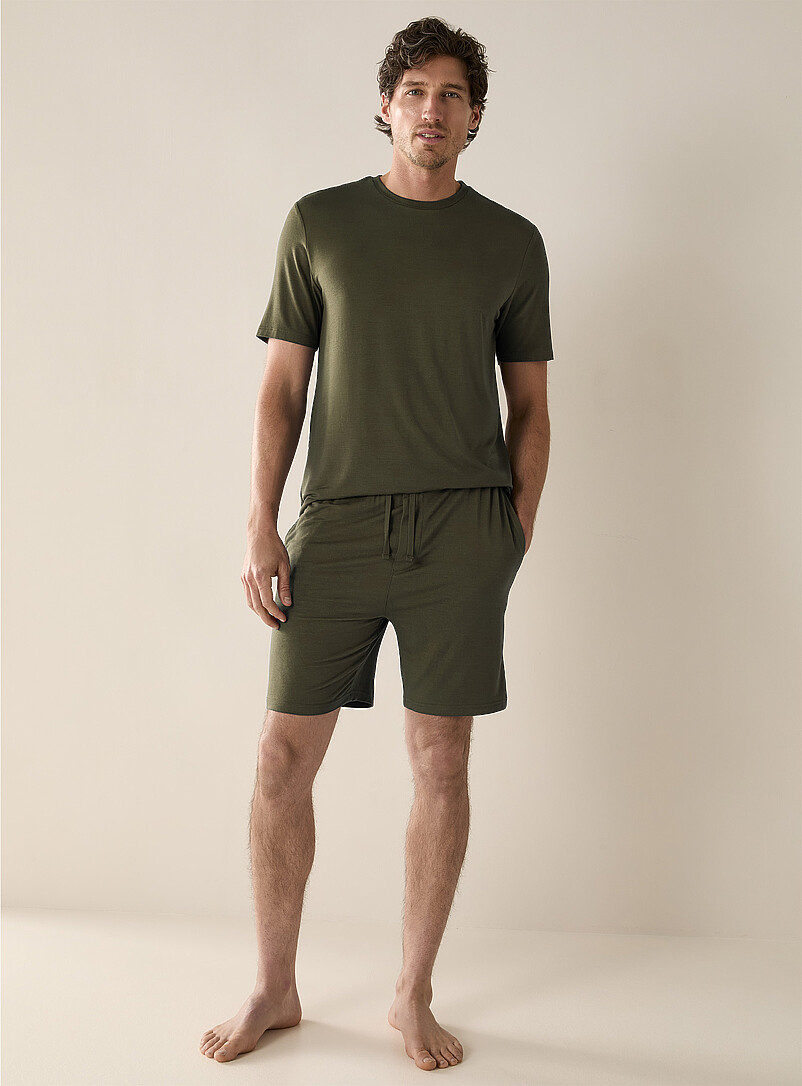 Solid TENCEL™ modal pyjama short product image (primary)