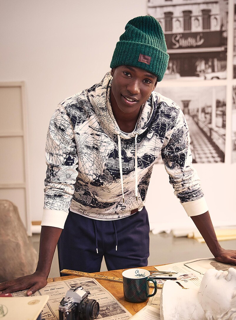 100% organic cotton map hoodie Our History, Our Heritage Collection Unisex product image (primary)